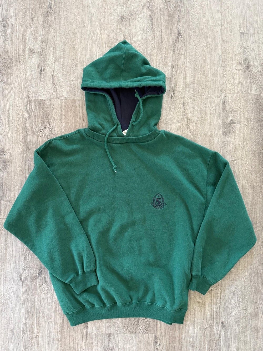 Vintage GAP Sport Dark Green Pullover Hoodie Size M 90s Streetwear Fleece NWOT